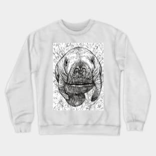 DUGONG pencil portrait .2 Crewneck Sweatshirt